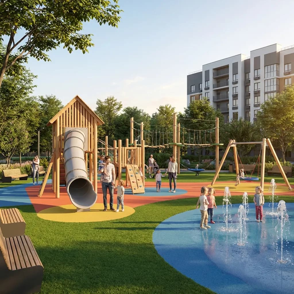Indoor and Outdoor Kids Play Area