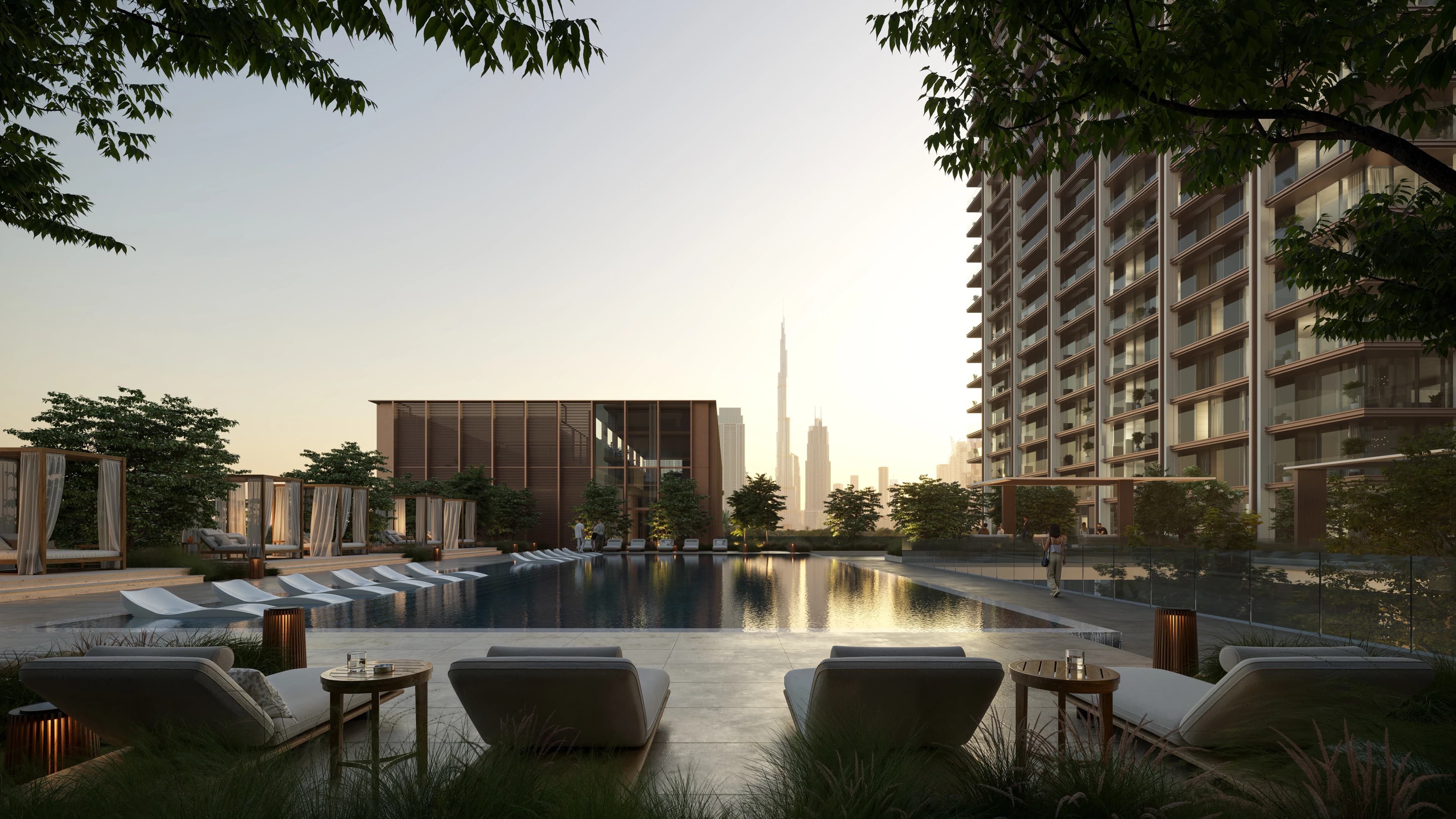 Resort-style Pool with Cabanas