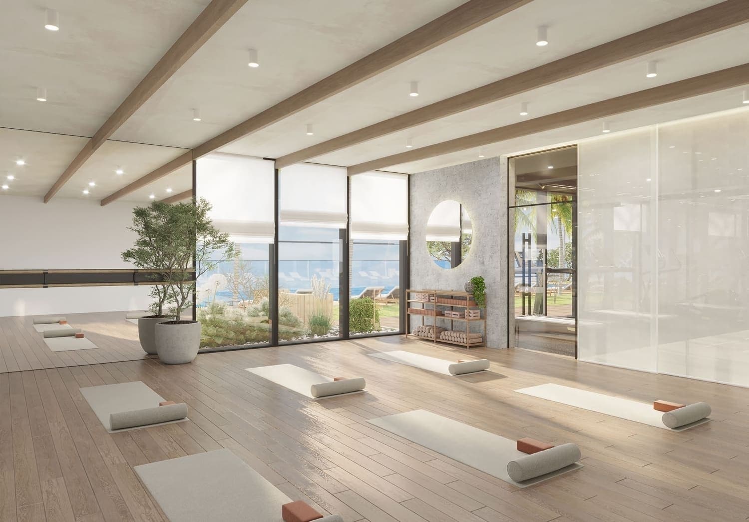 Indoor Spacious Yoga Studio
