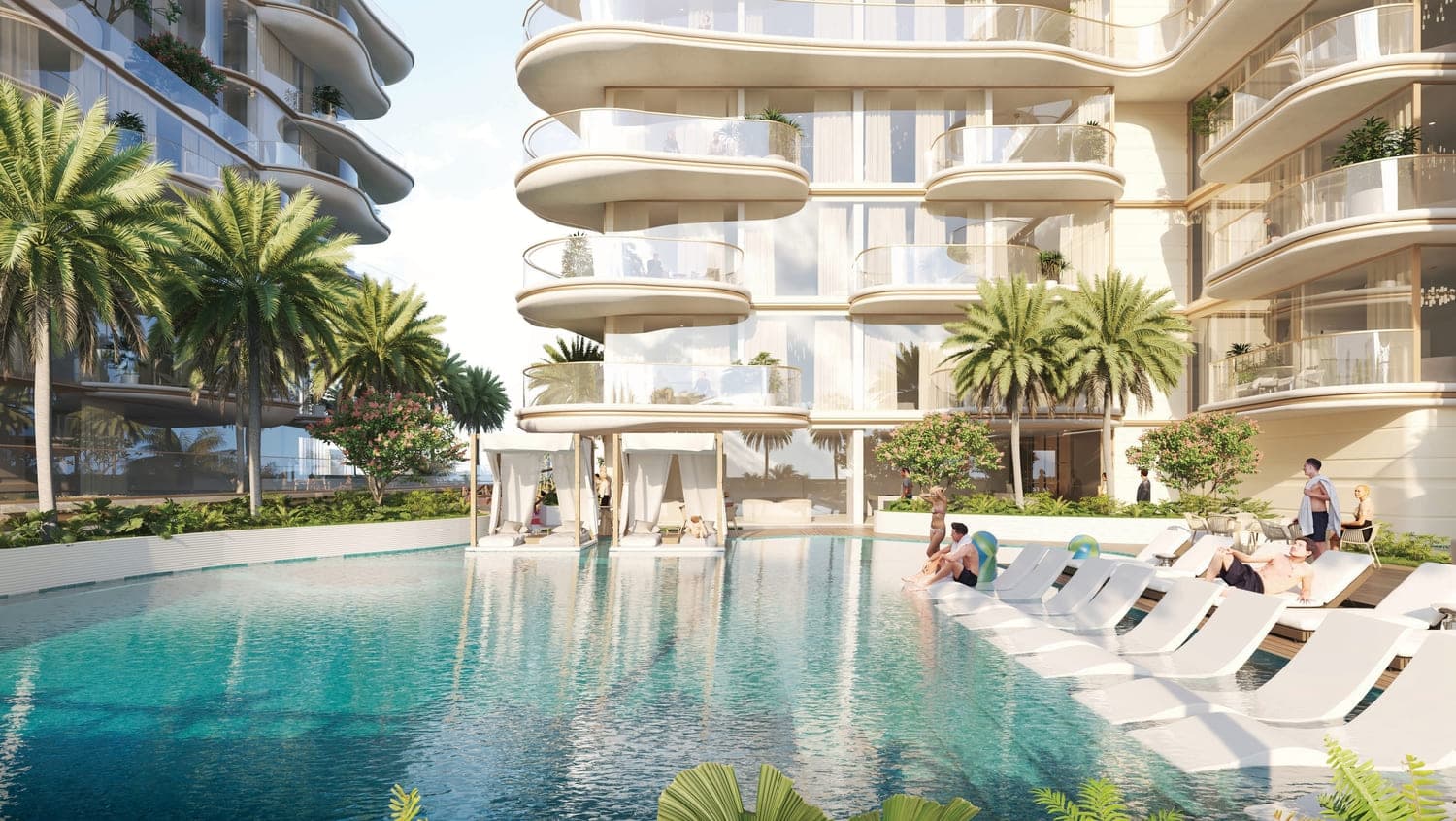 Sunbathing Lounge & Cabanas