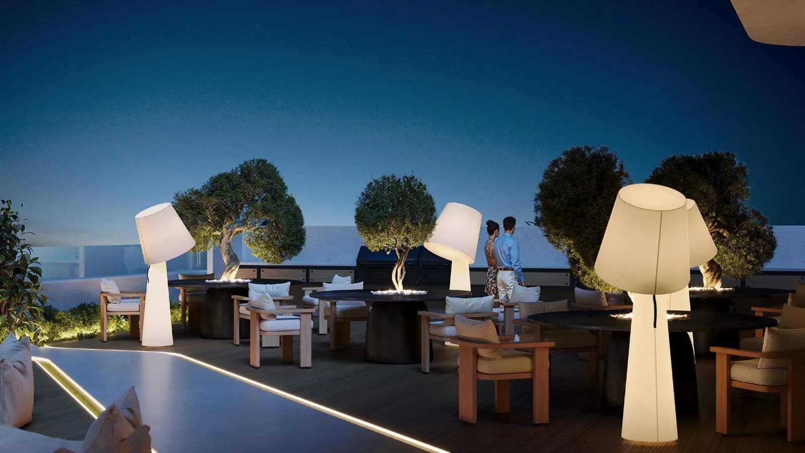 Rooftop Seating Area