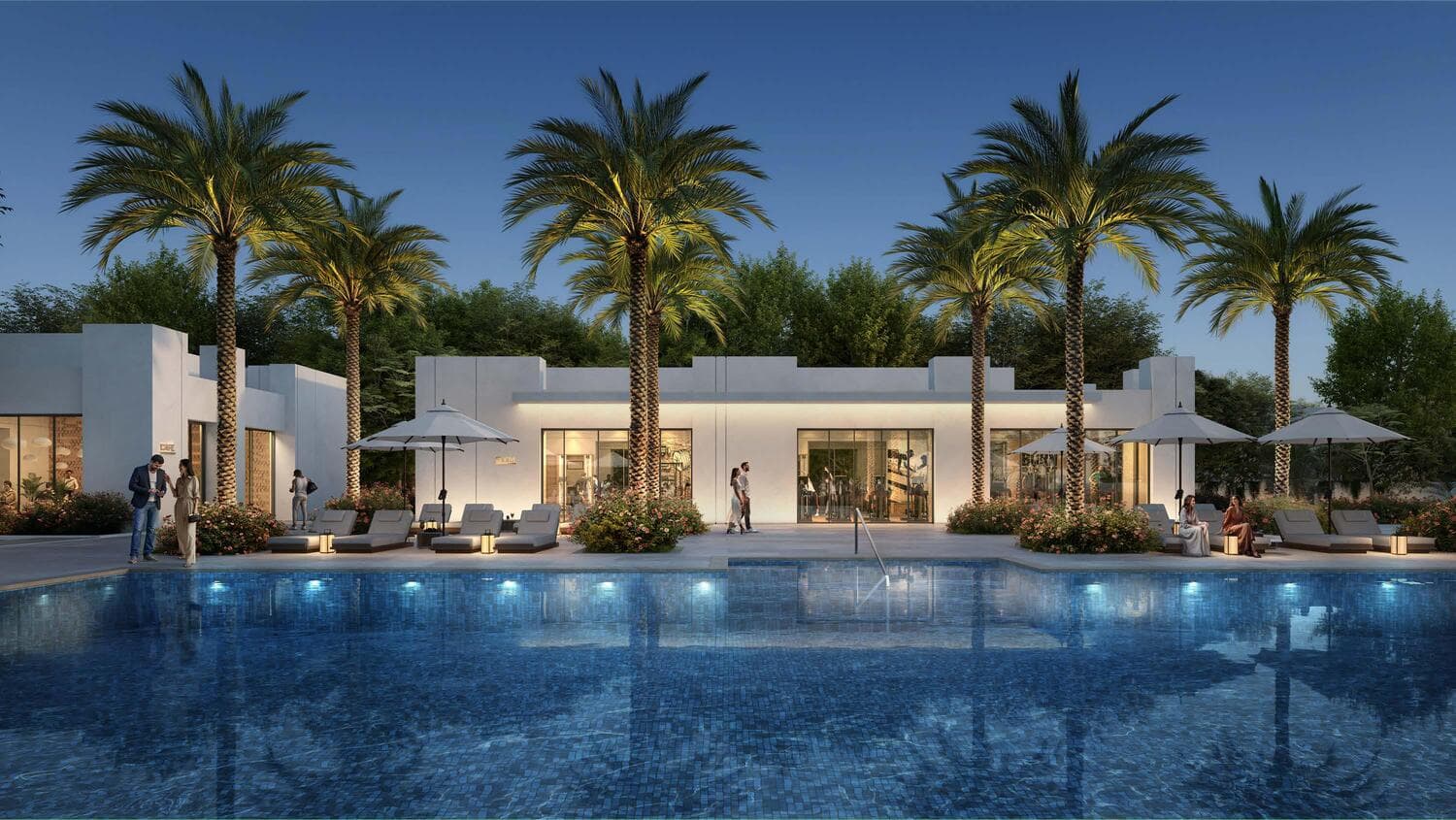 Landscaped Pool Deck