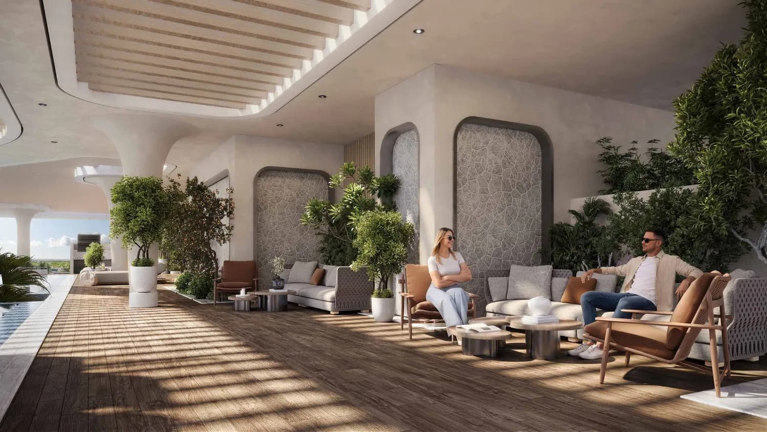 Rooftop Lounge Area