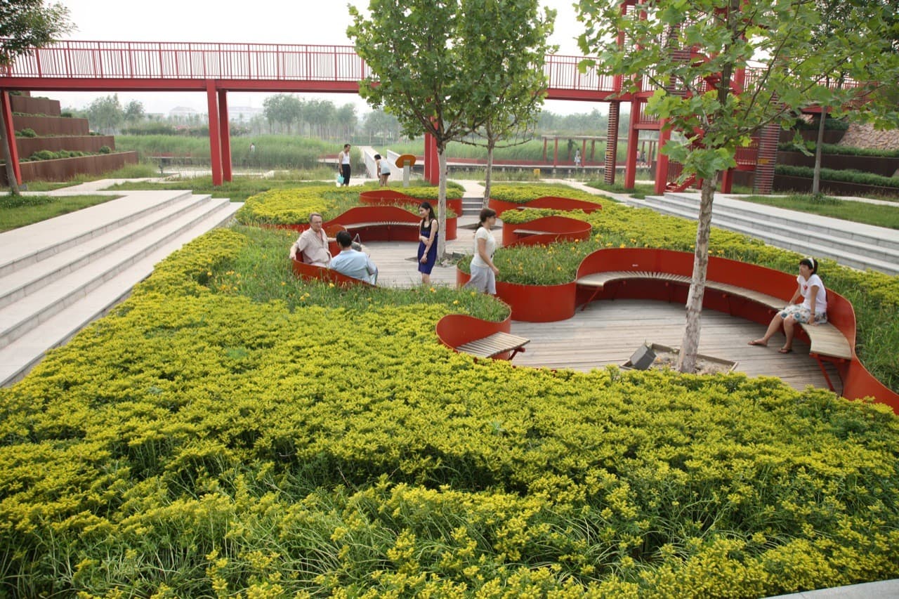 Landscaped park