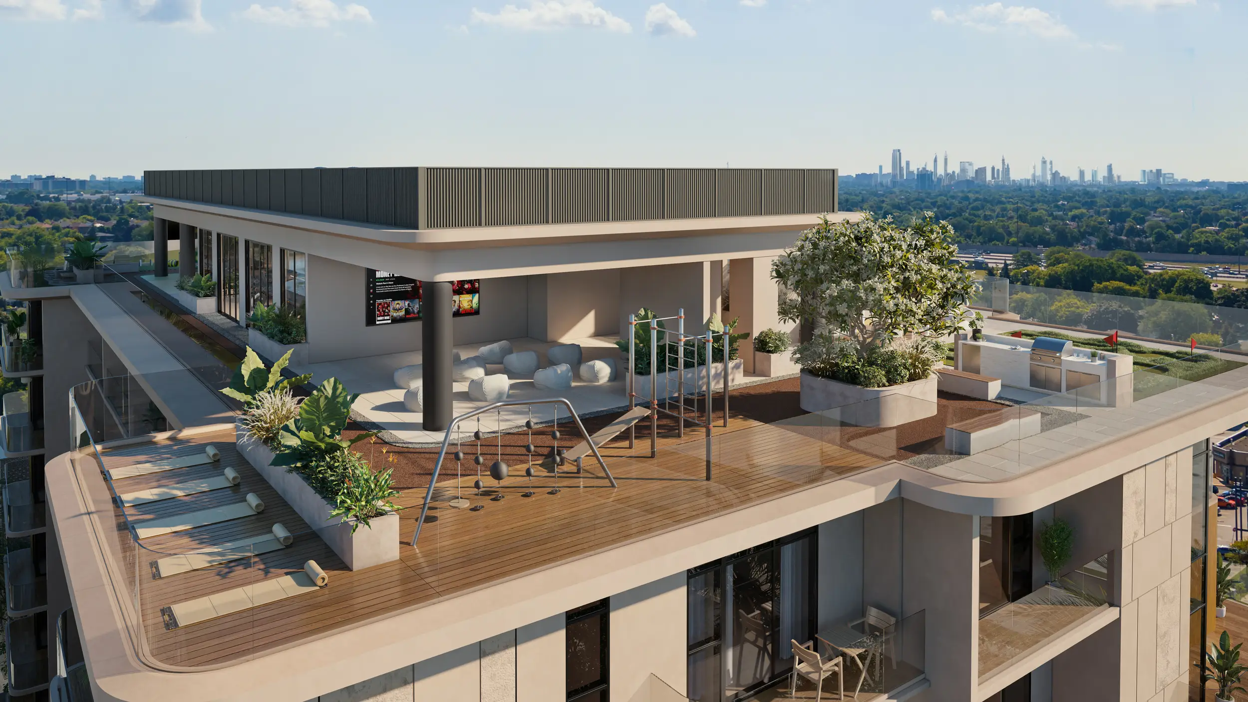 Yoga Deck, Outdoor Cinema, Sunken Seating