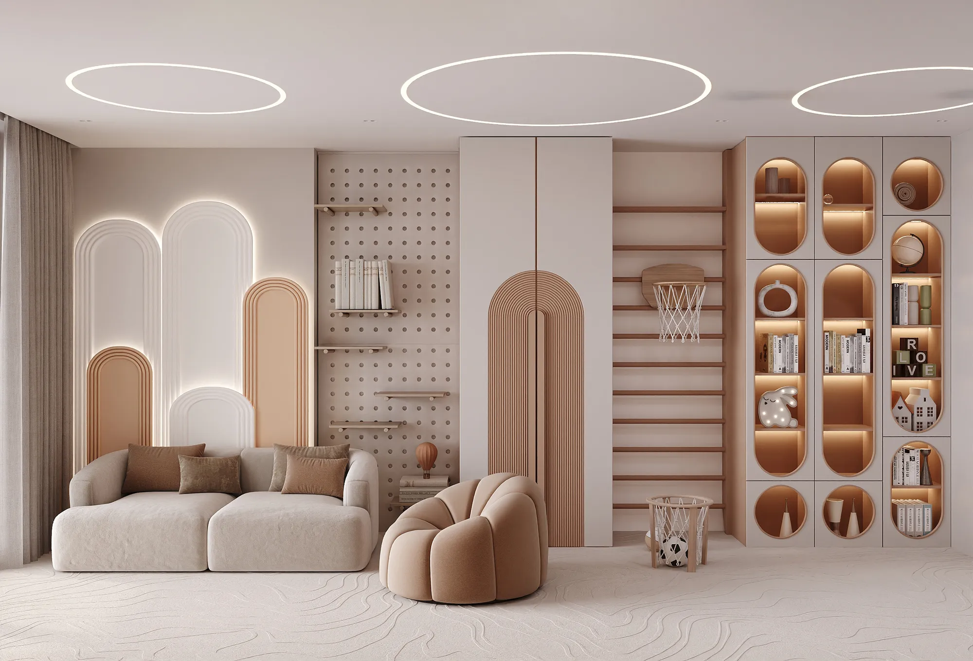 Indoor and Outdoor Kids Play Areas